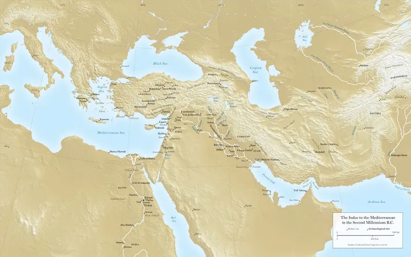 The Indus to the Mediterranean, Second Millenium B.C.