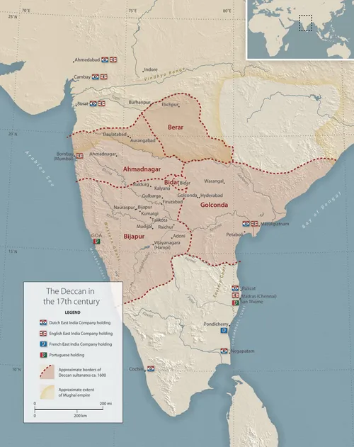 The Deccan in the 17th century
