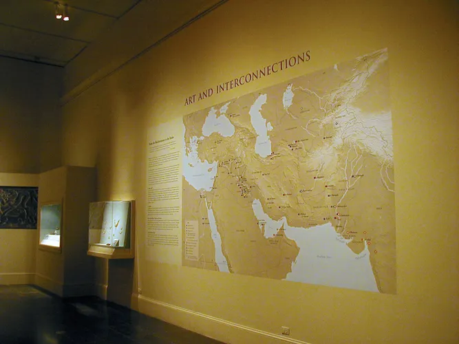 Map of regional trade <i>in situ</i> at the Met.