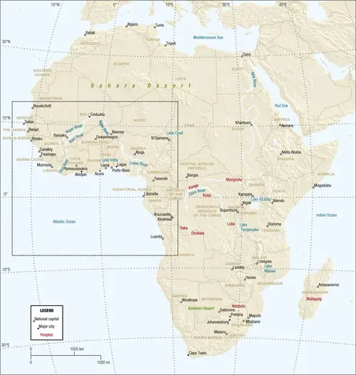 Overview map of Africa